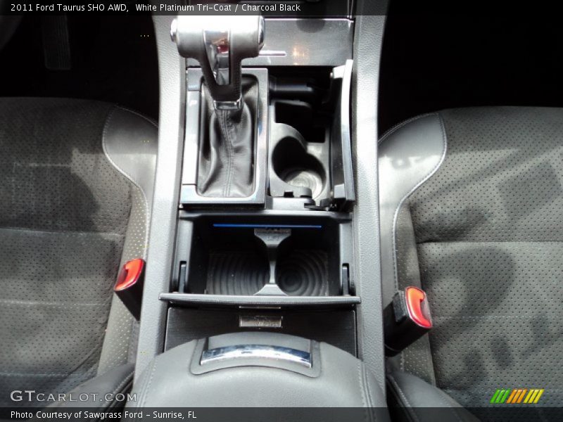White Platinum Tri-Coat / Charcoal Black 2011 Ford Taurus SHO AWD
