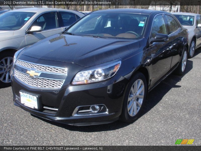 Black Granite Metallic / Jet Black/Brownstone 2013 Chevrolet Malibu LTZ