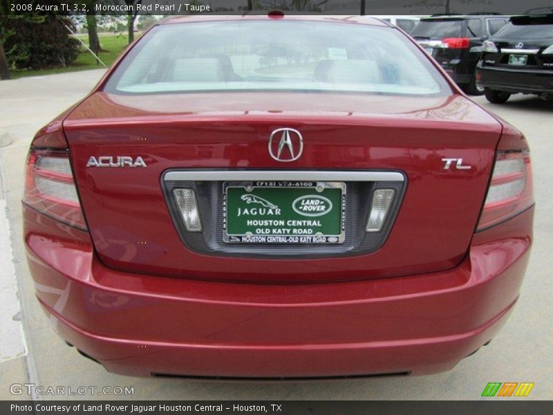 Moroccan Red Pearl / Taupe 2008 Acura TL 3.2