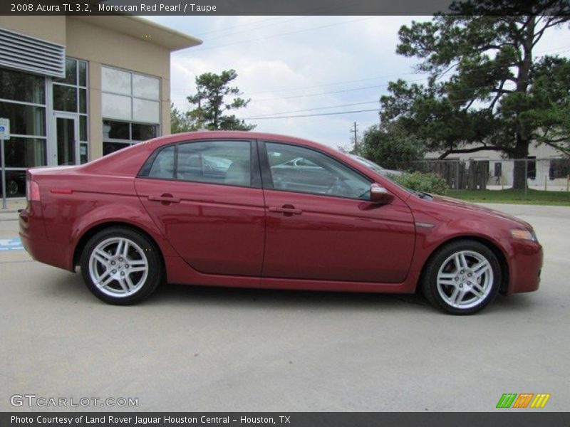 Moroccan Red Pearl / Taupe 2008 Acura TL 3.2