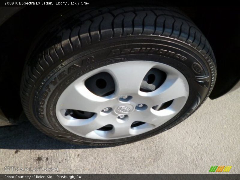 Ebony Black / Gray 2009 Kia Spectra EX Sedan