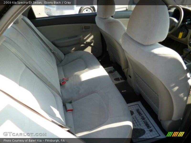 Ebony Black / Gray 2009 Kia Spectra EX Sedan