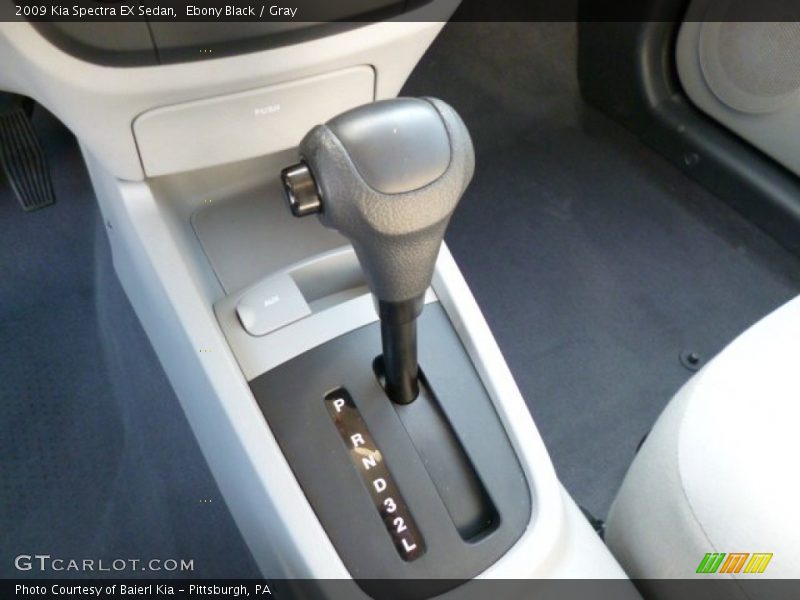 Ebony Black / Gray 2009 Kia Spectra EX Sedan