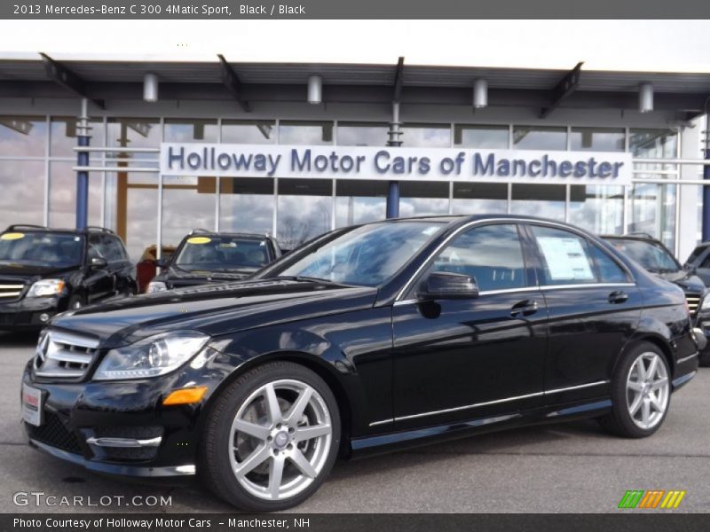 Black / Black 2013 Mercedes-Benz C 300 4Matic Sport