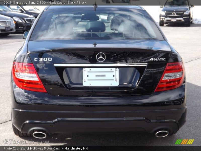 Black / Black 2013 Mercedes-Benz C 300 4Matic Sport