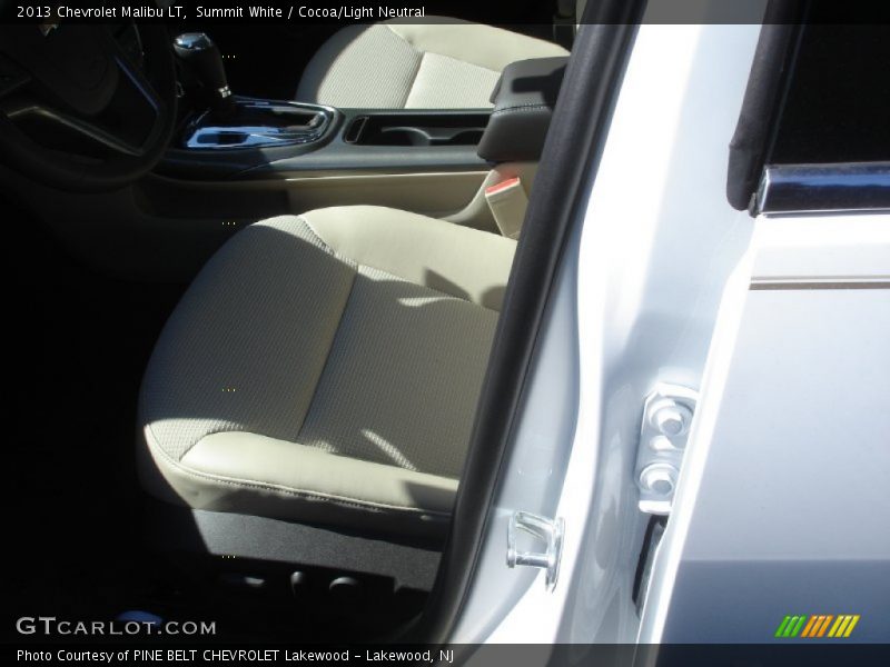 Summit White / Cocoa/Light Neutral 2013 Chevrolet Malibu LT