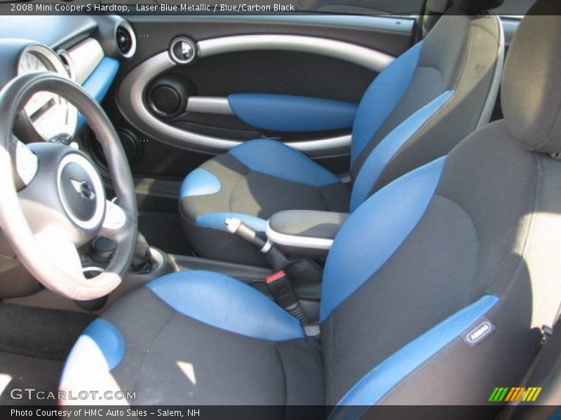 Laser Blue Metallic / Blue/Carbon Black 2008 Mini Cooper S Hardtop