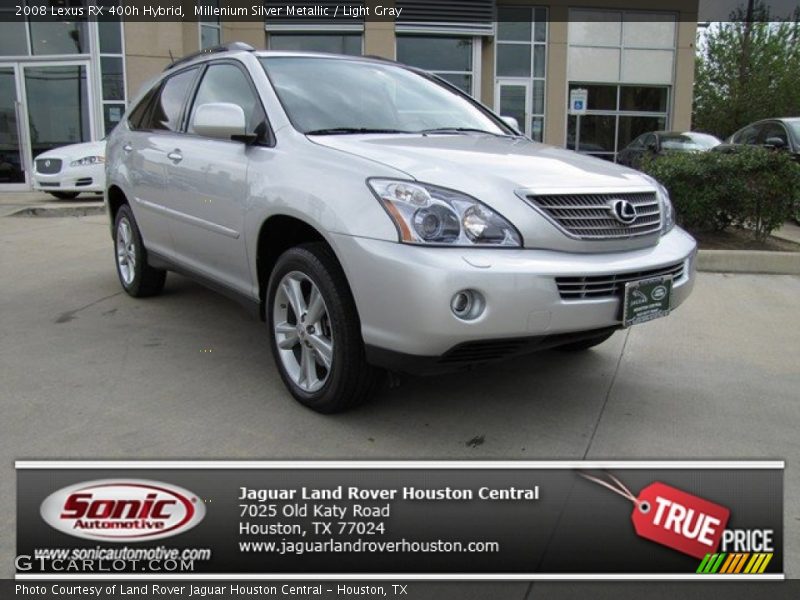 Millenium Silver Metallic / Light Gray 2008 Lexus RX 400h Hybrid