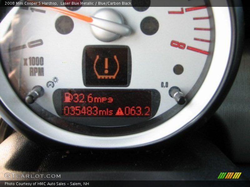 Laser Blue Metallic / Blue/Carbon Black 2008 Mini Cooper S Hardtop