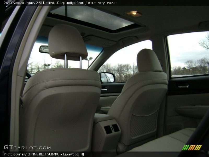 Deep Indigo Pearl / Warm Ivory Leather 2013 Subaru Legacy 2.5i Limited
