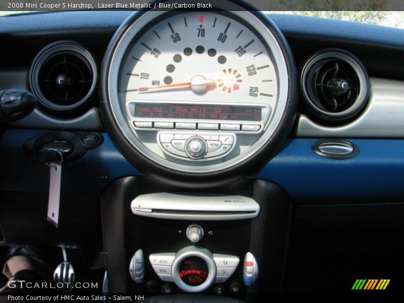 Laser Blue Metallic / Blue/Carbon Black 2008 Mini Cooper S Hardtop