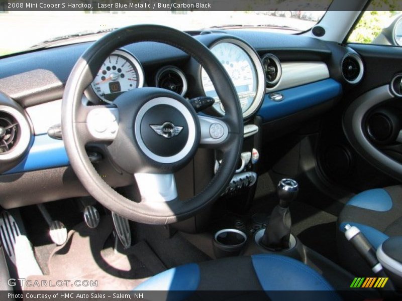 Laser Blue Metallic / Blue/Carbon Black 2008 Mini Cooper S Hardtop