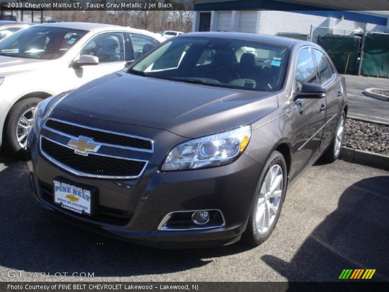 Taupe Gray Metallic / Jet Black 2013 Chevrolet Malibu LT