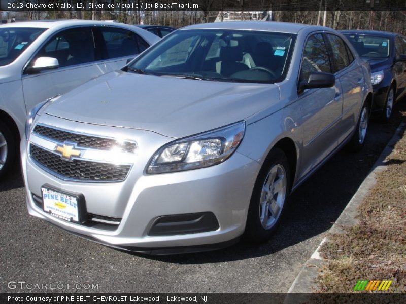 Silver Ice Metallic / Jet Black/Titanium 2013 Chevrolet Malibu LS