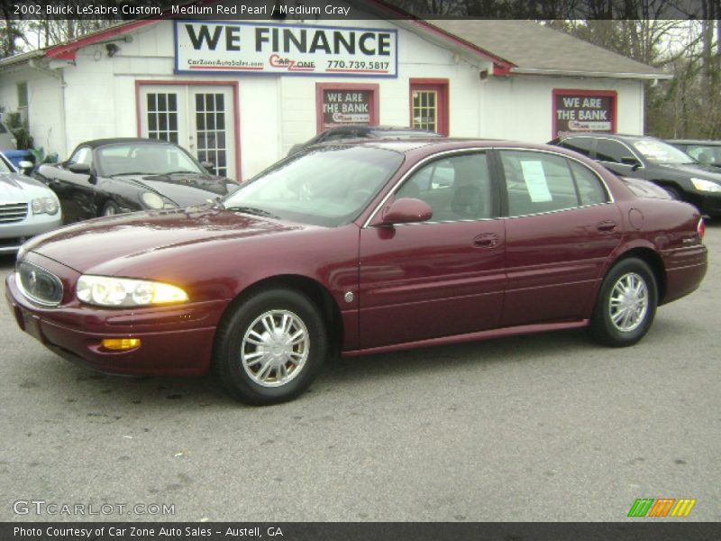 Medium Red Pearl / Medium Gray 2002 Buick LeSabre Custom