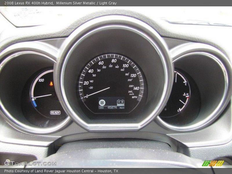 Millenium Silver Metallic / Light Gray 2008 Lexus RX 400h Hybrid