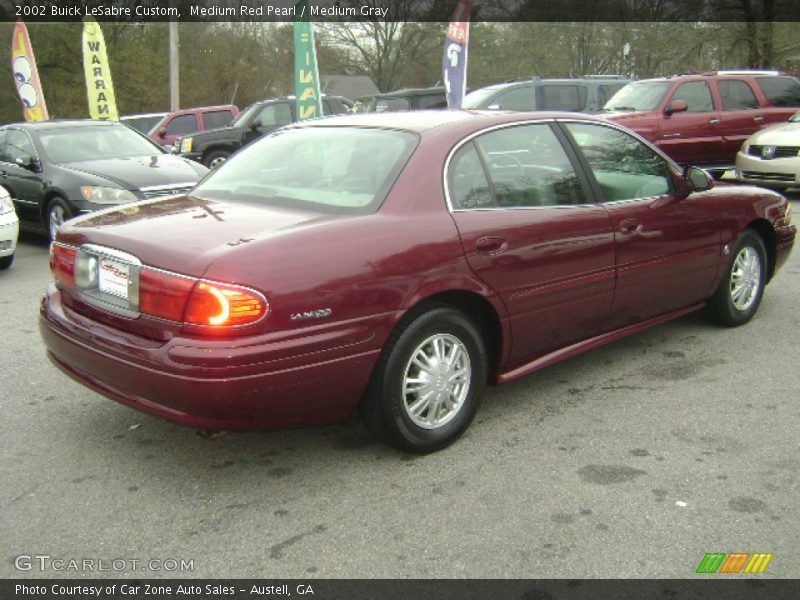 Medium Red Pearl / Medium Gray 2002 Buick LeSabre Custom