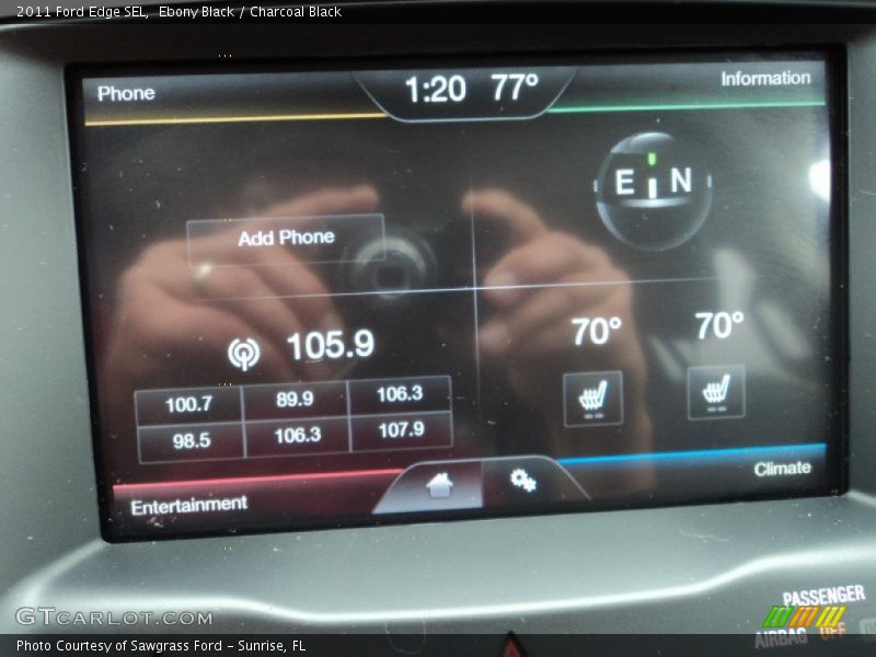 Ebony Black / Charcoal Black 2011 Ford Edge SEL