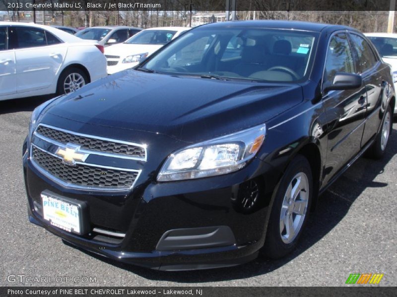 Black / Jet Black/Titanium 2013 Chevrolet Malibu LS