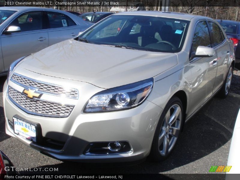Champagne Silver Metallic / Jet Black 2013 Chevrolet Malibu LTZ