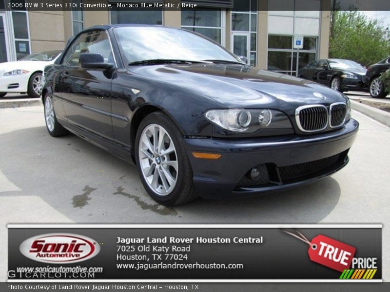 Monaco Blue Metallic / Beige 2006 BMW 3 Series 330i Convertible