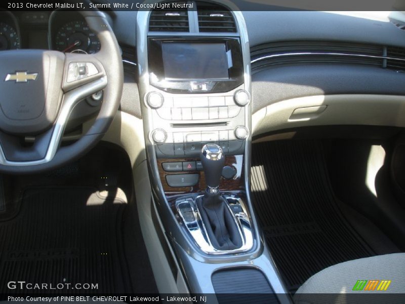 Summit White / Cocoa/Light Neutral 2013 Chevrolet Malibu LT