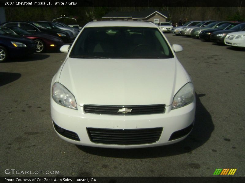 White / Gray 2007 Chevrolet Impala LT