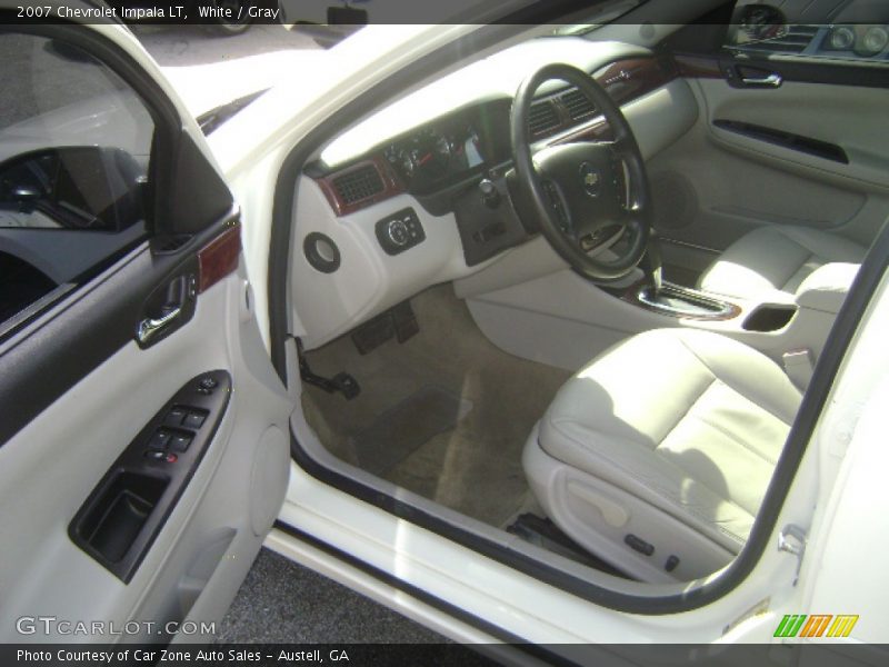 White / Gray 2007 Chevrolet Impala LT