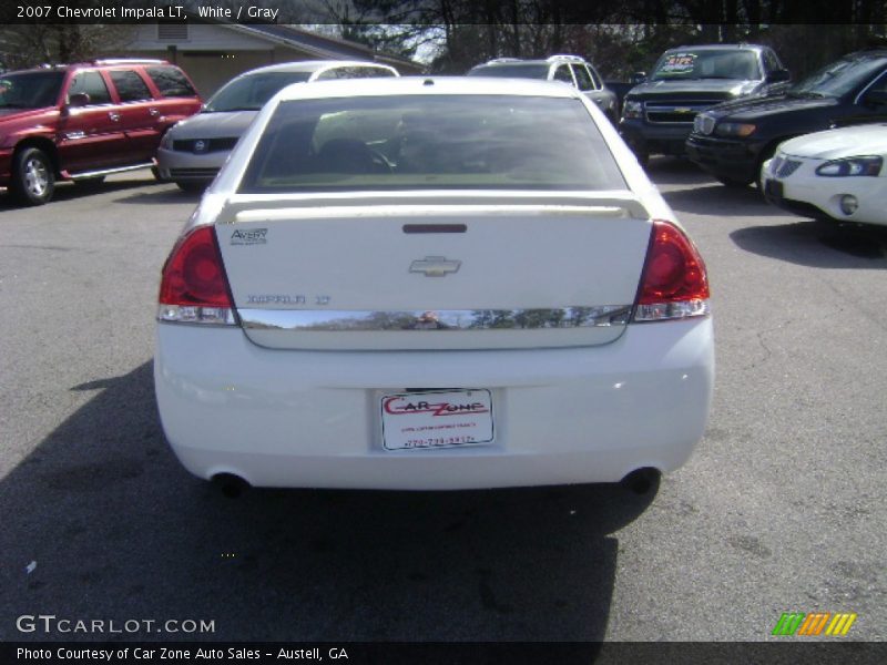 White / Gray 2007 Chevrolet Impala LT