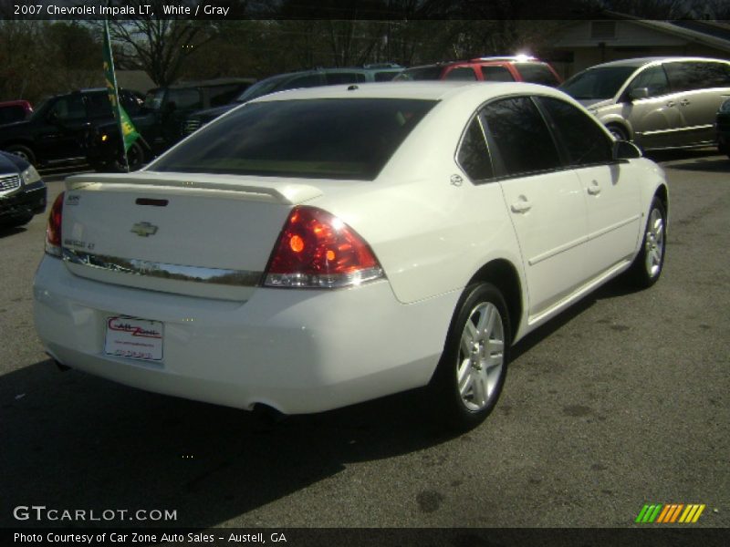 White / Gray 2007 Chevrolet Impala LT