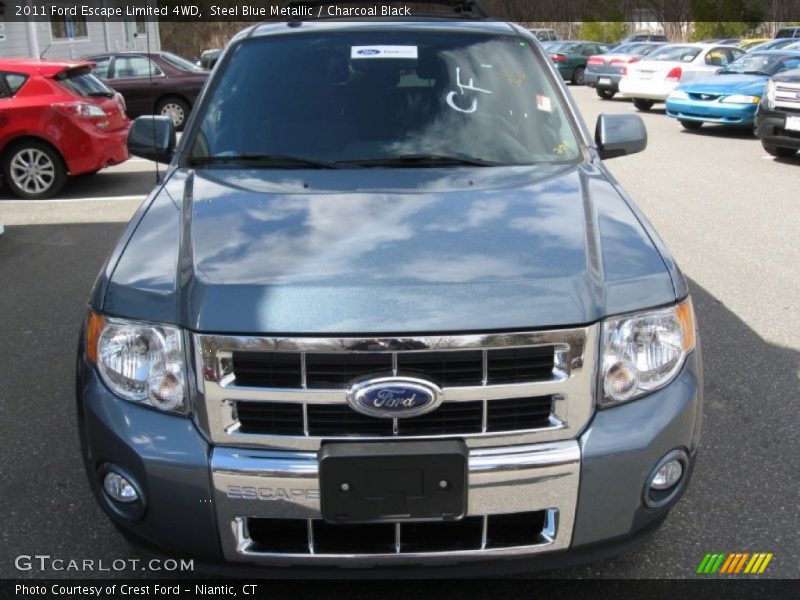 Steel Blue Metallic / Charcoal Black 2011 Ford Escape Limited 4WD