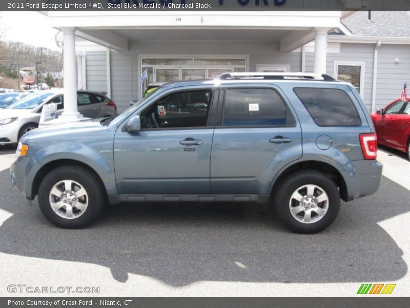 Steel Blue Metallic / Charcoal Black 2011 Ford Escape Limited 4WD