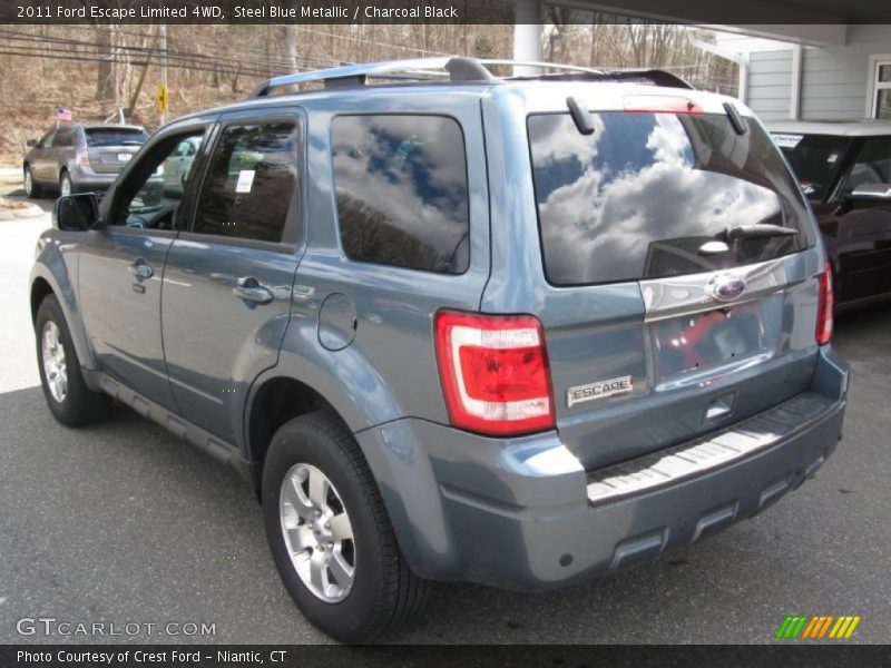 Steel Blue Metallic / Charcoal Black 2011 Ford Escape Limited 4WD