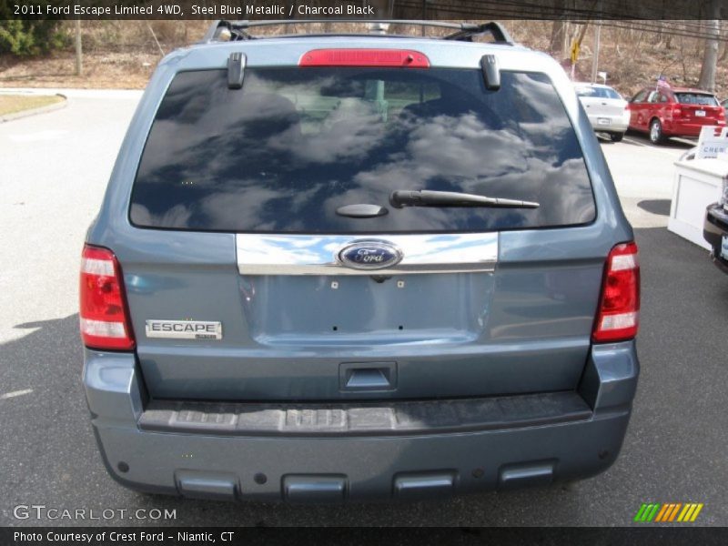 Steel Blue Metallic / Charcoal Black 2011 Ford Escape Limited 4WD