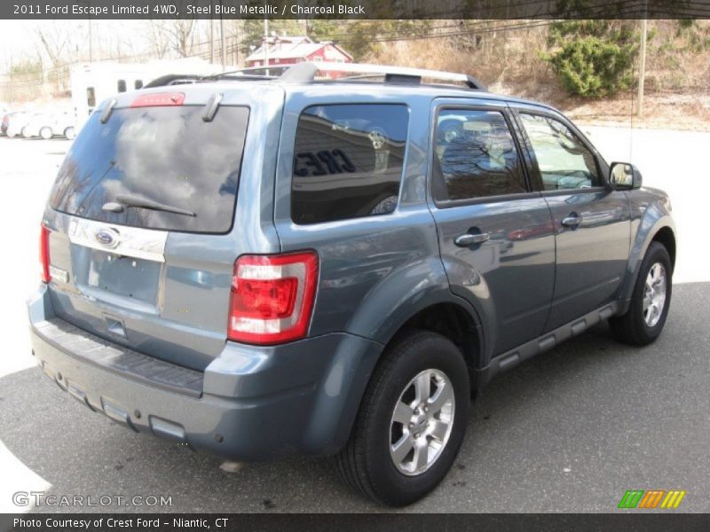 Steel Blue Metallic / Charcoal Black 2011 Ford Escape Limited 4WD