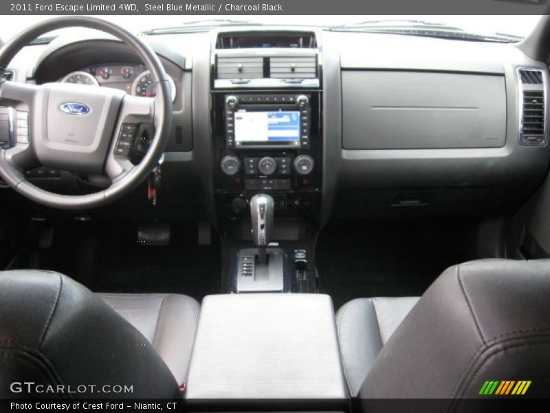 Steel Blue Metallic / Charcoal Black 2011 Ford Escape Limited 4WD