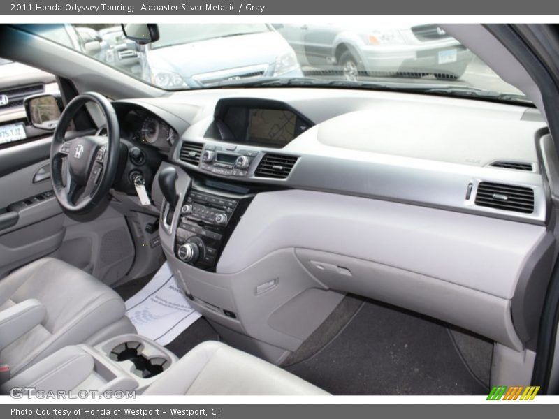 Alabaster Silver Metallic / Gray 2011 Honda Odyssey Touring