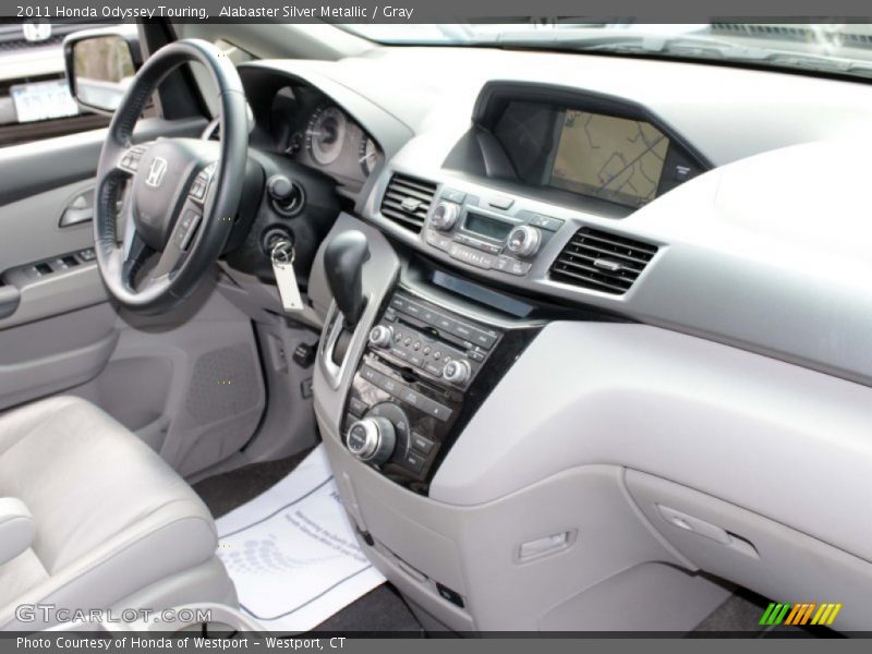 Alabaster Silver Metallic / Gray 2011 Honda Odyssey Touring