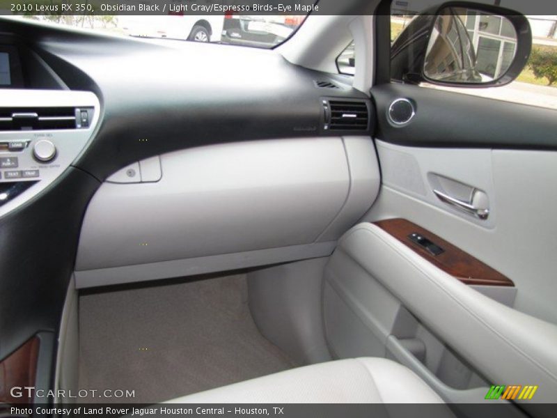 Obsidian Black / Light Gray/Espresso Birds-Eye Maple 2010 Lexus RX 350