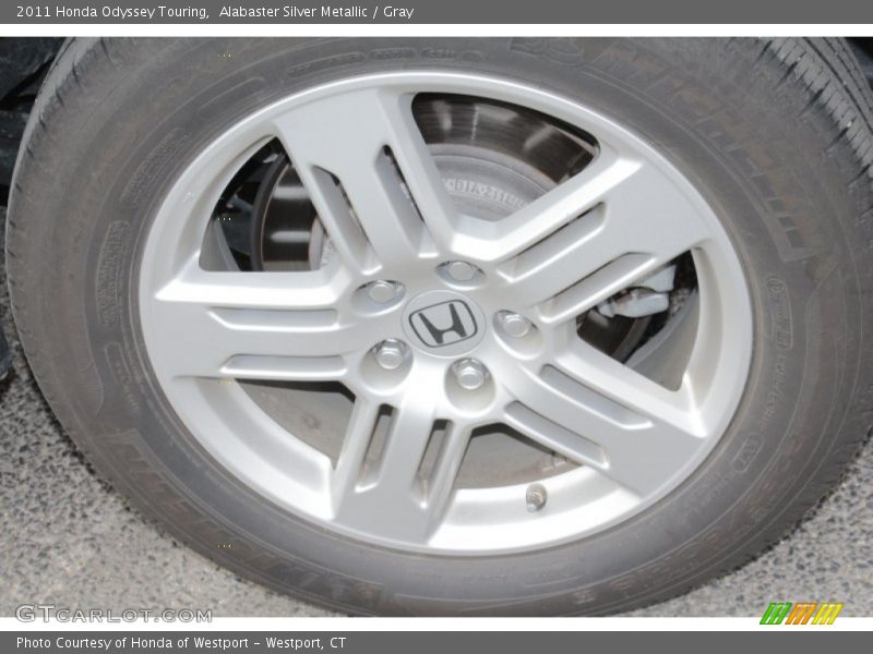 Alabaster Silver Metallic / Gray 2011 Honda Odyssey Touring