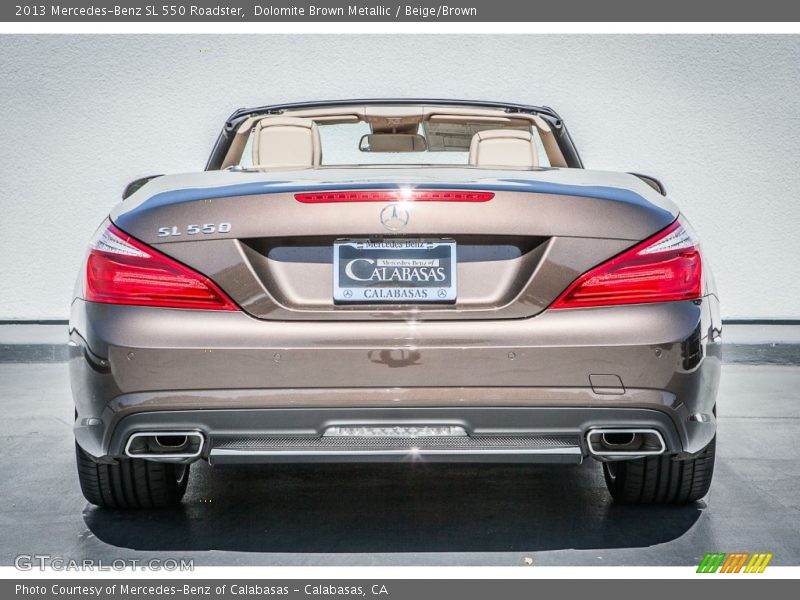 Dolomite Brown Metallic / Beige/Brown 2013 Mercedes-Benz SL 550 Roadster