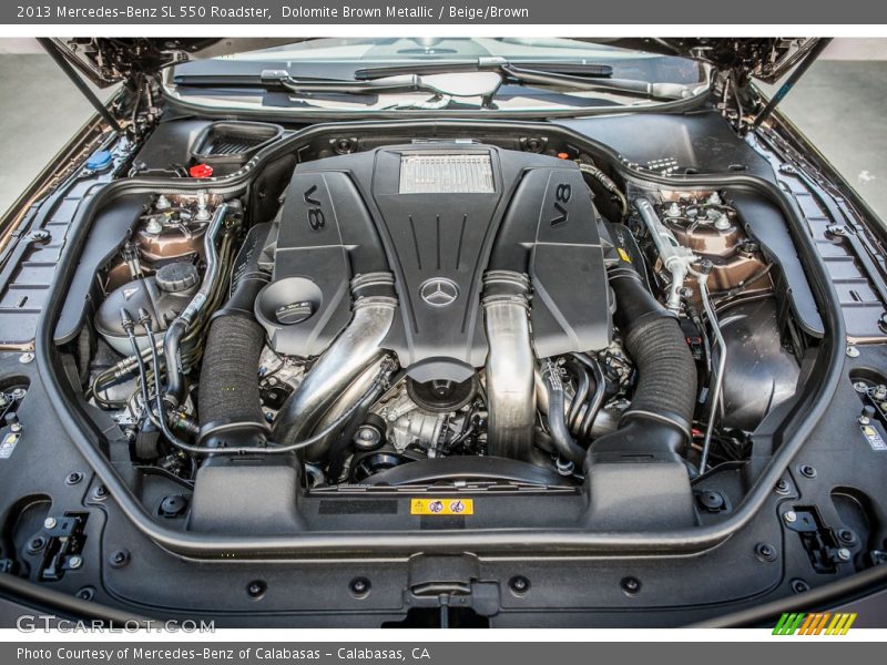  2013 SL 550 Roadster Engine - 4.6 Liter DI Twin-Turbocharged DOHC 32-Valve VVT V8