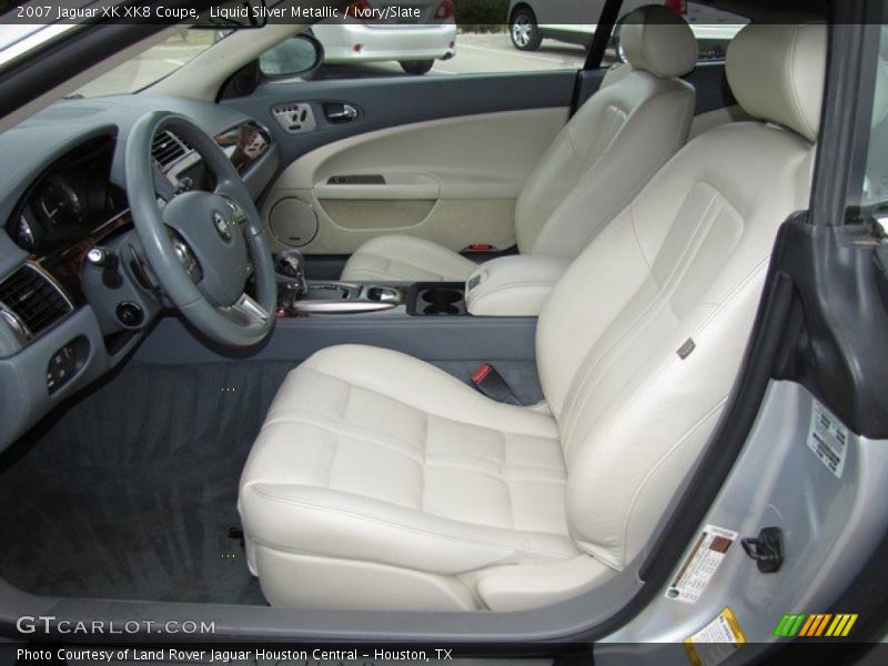 Liquid Silver Metallic / Ivory/Slate 2007 Jaguar XK XK8 Coupe