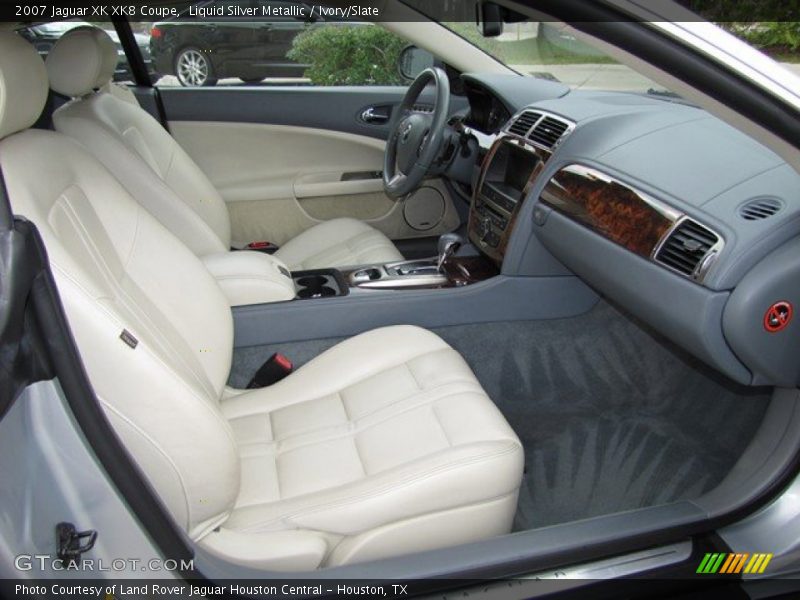 Liquid Silver Metallic / Ivory/Slate 2007 Jaguar XK XK8 Coupe