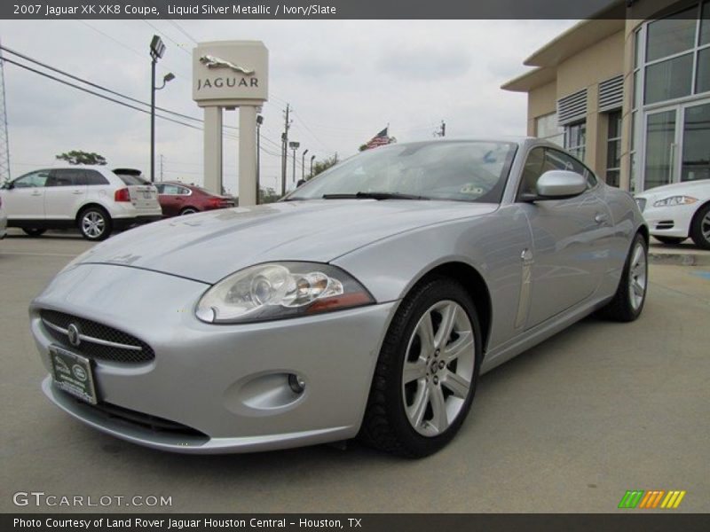 Liquid Silver Metallic / Ivory/Slate 2007 Jaguar XK XK8 Coupe