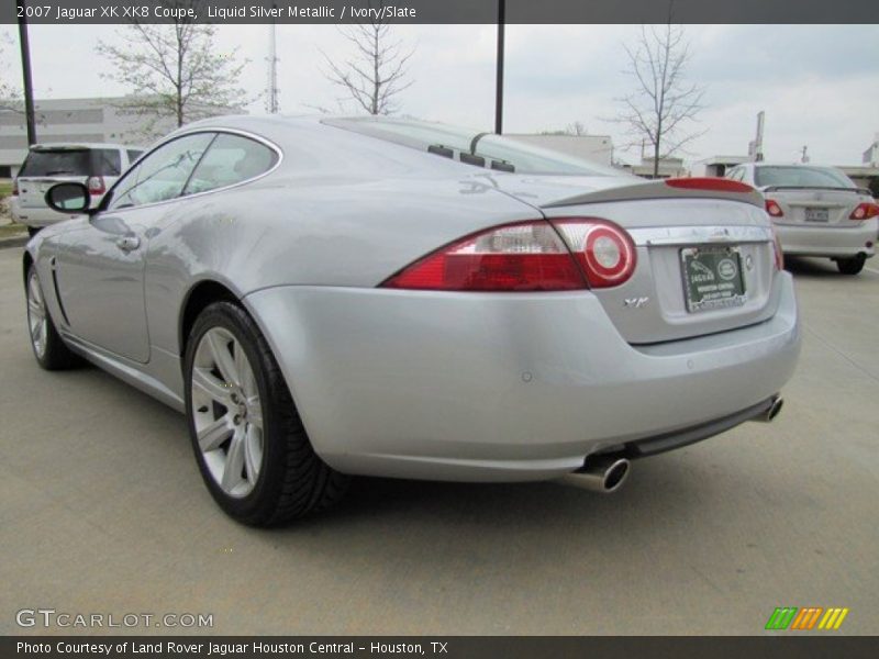 Liquid Silver Metallic / Ivory/Slate 2007 Jaguar XK XK8 Coupe