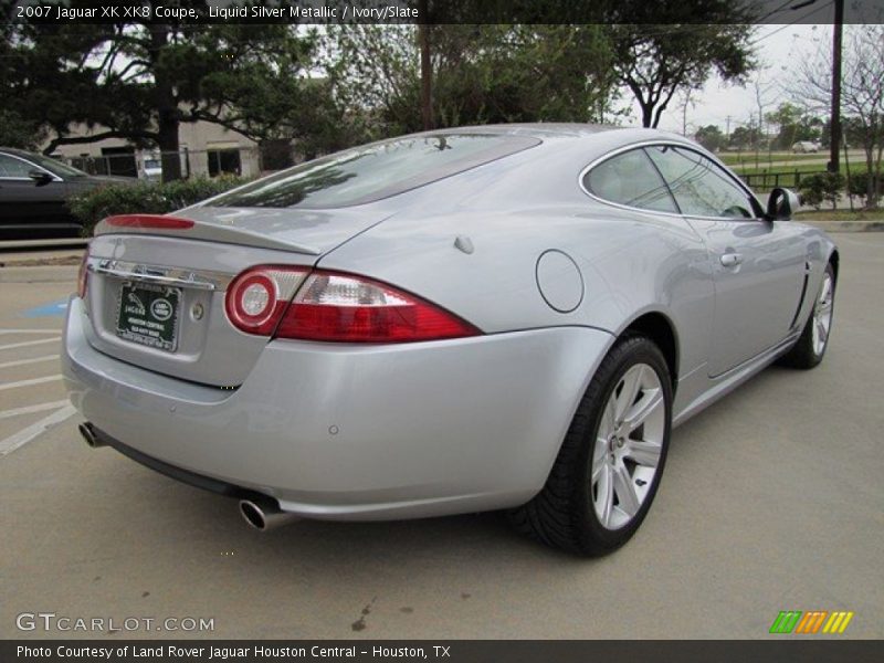Liquid Silver Metallic / Ivory/Slate 2007 Jaguar XK XK8 Coupe