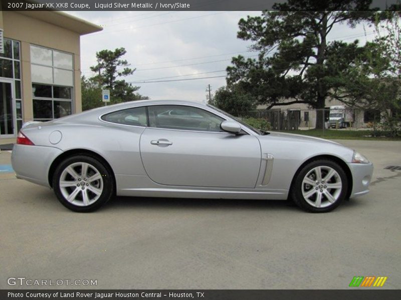 Liquid Silver Metallic / Ivory/Slate 2007 Jaguar XK XK8 Coupe