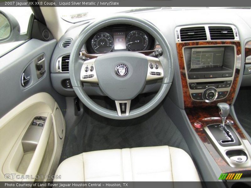 Liquid Silver Metallic / Ivory/Slate 2007 Jaguar XK XK8 Coupe