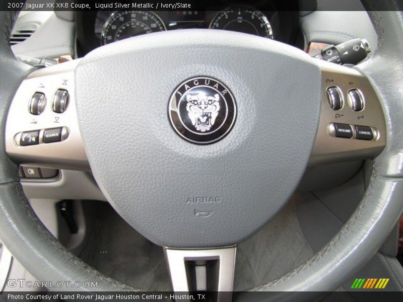 Liquid Silver Metallic / Ivory/Slate 2007 Jaguar XK XK8 Coupe